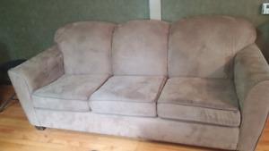 Micro suede couch. Great condition.