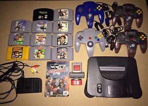 N64 w/4 controllers 11 games $320firm