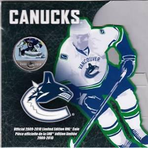  NHL On-Ice 50 Cent Coin - Vancouver Canucks