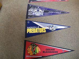 NHL pennants flags