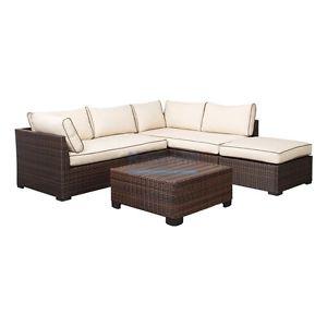 Outdoor Sectional with coffee table.