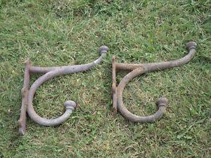 Pair Of Large Cast Iron Harness Hooks - Horse Harness/Tack