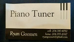 Piano tuning and repair services.