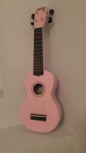 Pink Ukelele with material