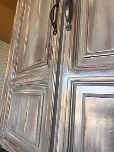 Refinished Beautiful Rustic Looking Armoire!