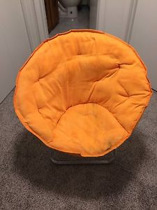 Round Orange Chair