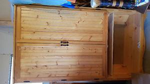 Solid pine armoire /entertainment unit