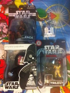 Star Wars toy lot of four Chewbacca Bossk R2D2 Emperor