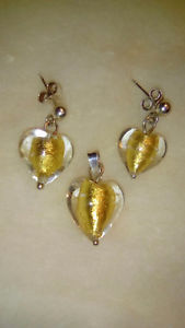 Sterling.925 pendant & earring set