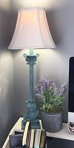 Teal Victorian Lamp