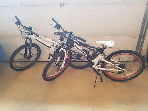 Two Schwinn mountain bikes