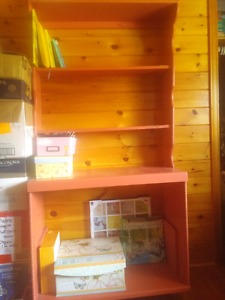 Two book shelves