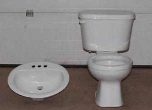 Used toilet and sink