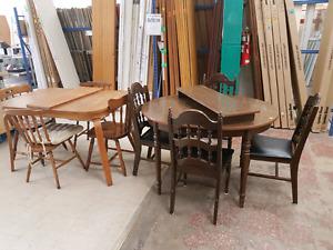 VARIOUS TABLE & CHAIR SETS