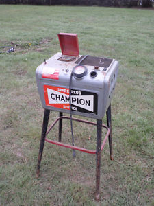 Vintage Advertising Champion Spark plug Cleaner Cabinet
