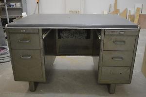 Vintage metal desk
