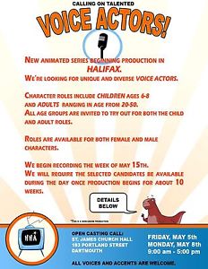 Voice auditions for animated series!
