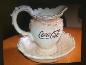Wanted: Coke Cola pitcher and basin set