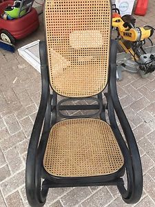 Wooden antique rocking chair
