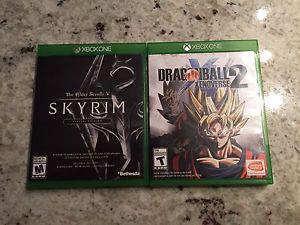 Xbox One Games Skyrim & Dragonball Xenoverse 2