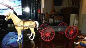 's johnny west horse and wagon!