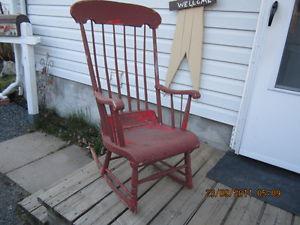 vintage wooden rocking chair for decor etc