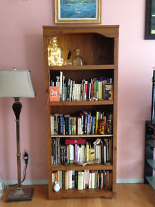 wooden bookshelf/bookcase, good quality