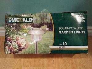 10 Solar Powered Garden Lights.