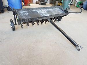 35” WIDE PULL TYPE LAWN AERATOR