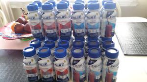 36x Ensure Meal Replacement Drinks Strawberry&Mixed