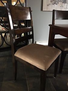 6 chaise en bois
