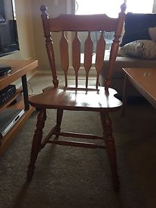 6 maple chairs