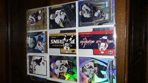 9 Hockey cards Alex Ovechkin & Sydney Crosby