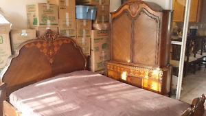 Antique Marquetry Bedroom Set, Reminiscent of Beauty & the