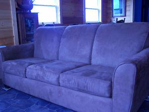 BROWN SUEDE COUCH