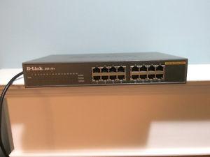 Black D-Link Switch Hub