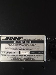 Bose Reflex speakers