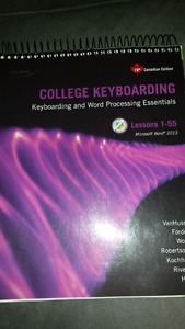 College keyboarding textbook