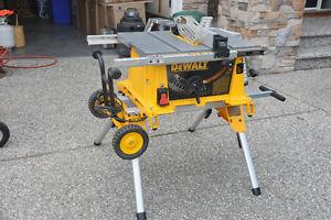 DeWalt Table Saw 744x with Rolling Stand