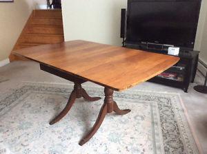 Dropleaf table. Solid walnut