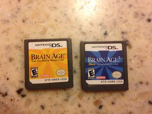 Ds Games brain Age 1 & 2