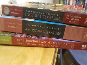 English and religion textbooks