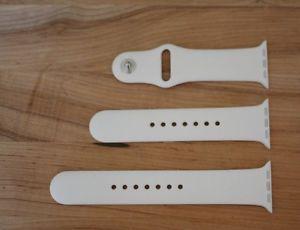 GENUINE Apple Watch 42mm White Silicone Band - New