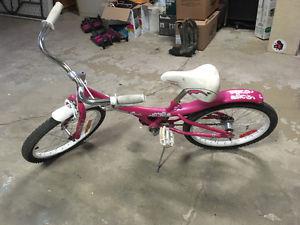 Girls pink soda pop bike
