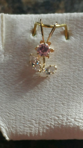 Gold flower pendant