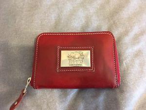 Gorgeous Red Leather Roots Wallet