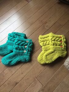 Hand knit sleepers
