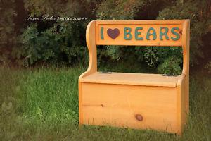'I Love Bears' Child's Bench