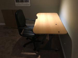 IKEA desk and chair