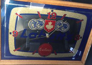 Labatt's clock mirror